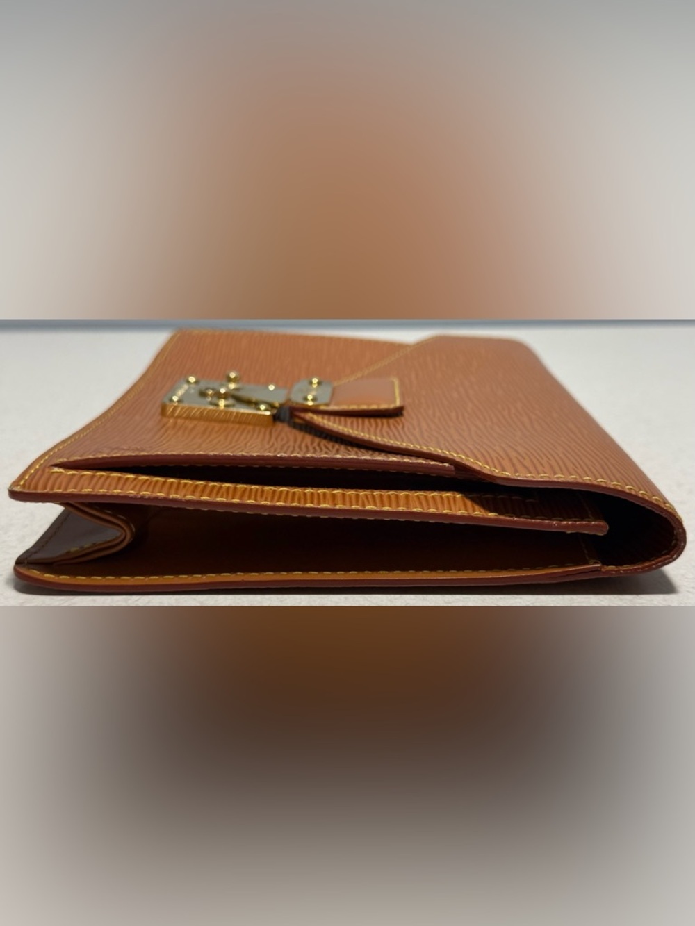 Louis Vuitton Vintage Pochette Sellier Dragonne Clutch Epi Leather - Picture 3 of 14